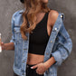 Studded Button Down Denim Jacket