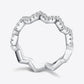 Moissanite Wavy Band Ring