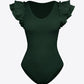 Ruffled Plunge Bodysuit