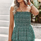 Leopard Frill Trim Strapless Blouse