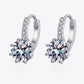 4 Carat Moissanite 925 Sterling Silver Earrings