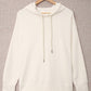 Drop Shoulder Hoodie with Slit