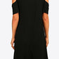 Cold-Shoulder Round Neck A-Line Dress