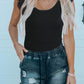 Flutter Sleeve Scoop Neck Top