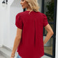 Petal Sleeve V-Neck Top