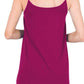 Full Size Spaghetti Strap V-Neck Flowy Tunic Cami
