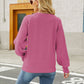 Mixed Knit Raglan Sleeve Sweater