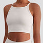 Round Neck Cropped Sports Cami