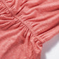 Girls Elastic Waist Long Sleeve Romper with Pockets