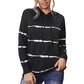 Tie Dye Striped Drop Shoulder Hoodie