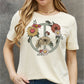 Simply Love Full Size Flower Graphic Cotton Tee