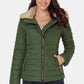 Faux Fur Trim Puffer Jacket