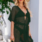 Openwork Tie Waist Cover Up
