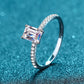 925 Sterling Silver Ring with Moissanite