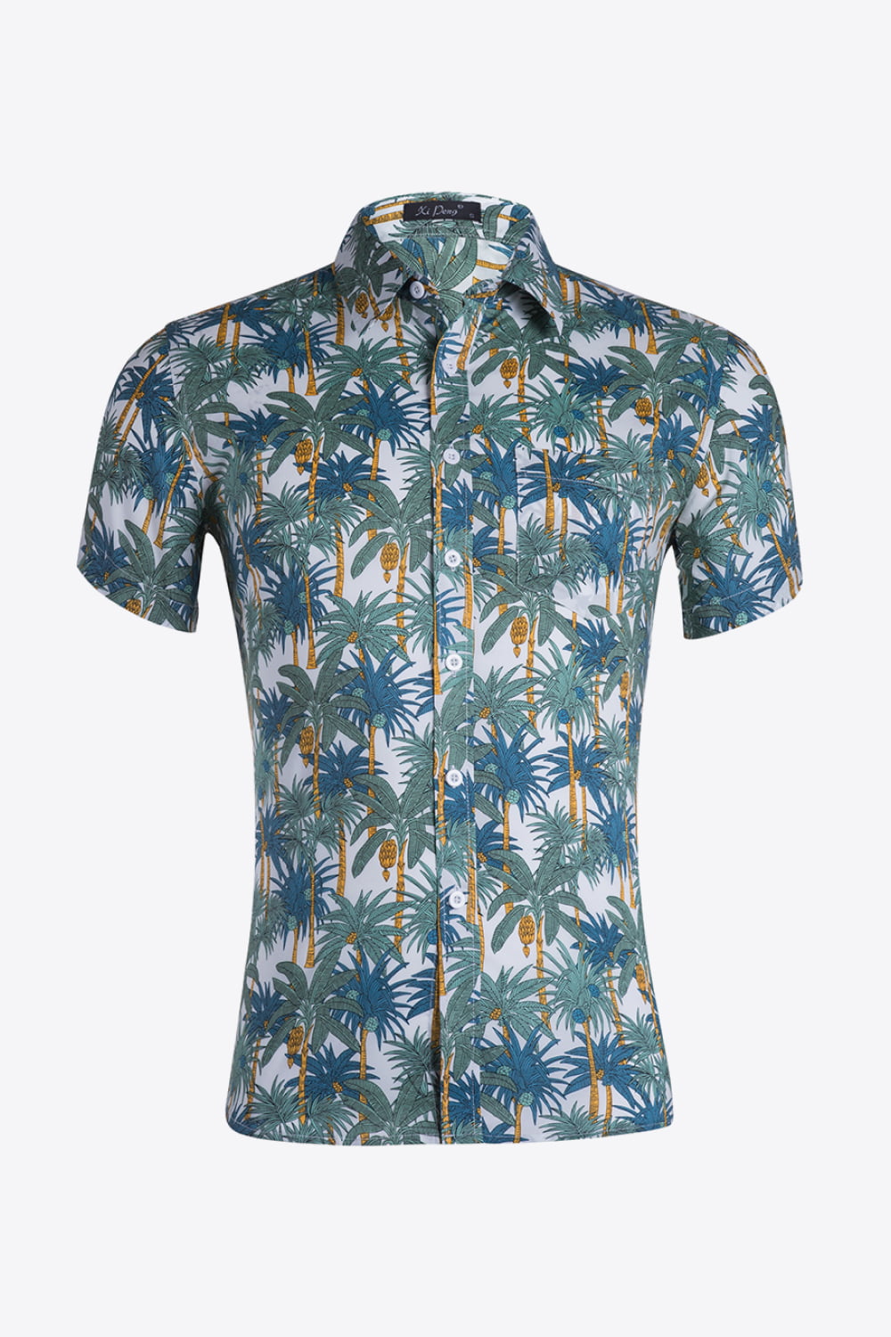 Printed Button-Up Vacation Shirt