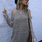 Cold Shoulder Long Sleeve Sweater