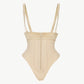 Full Size Adjustable Strap Zip-Up Shaping Bodysuit