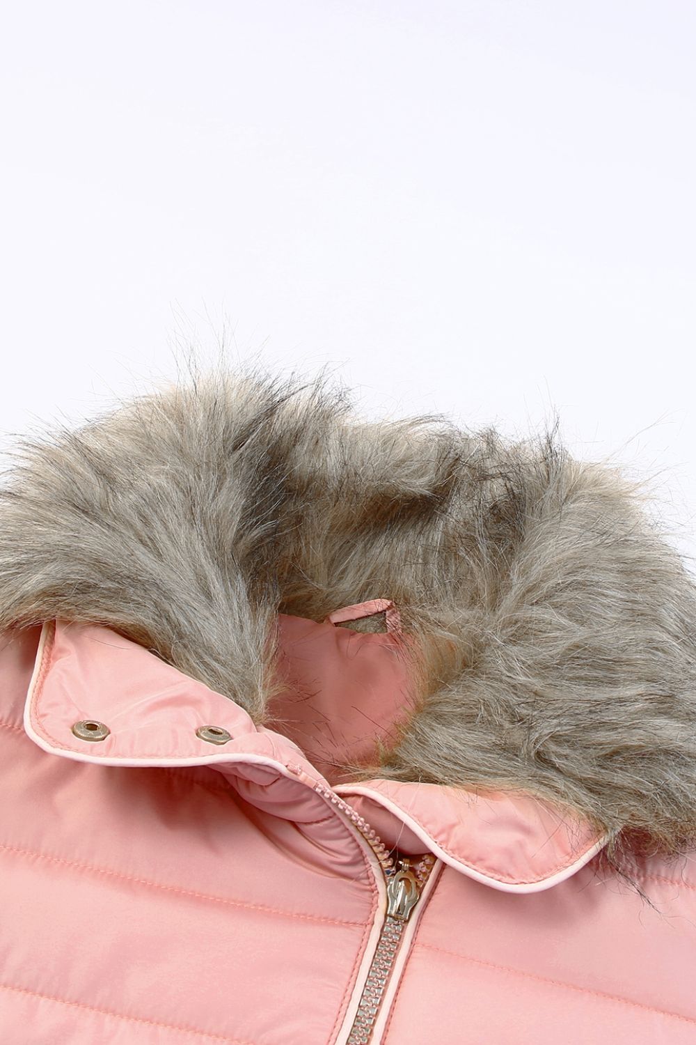 Faux Fur Trim Puffer Jacket