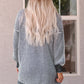 Heathered Open Front Longline Cardigan