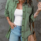 Button Front Shacket with Pockets
