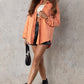 Button Front Shacket with Pockets