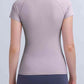 Round Neck Short Sleeve Active Top