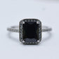Platinum-Plated Agate Ring