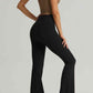 Contrast Square Neck Cropped Sports Tank