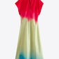 Gradient Round Neck Midi Dress