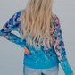 Floral V-Neck Long Sleeve Top