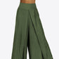 Smocked Split Wide Leg Long Pants