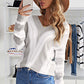 Color Block  Drop Shoulder Sweater