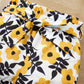 Decorative Button Tank and Floral Shorts Set