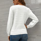 Eyelet Puff Sleeve Sweater