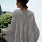 Balloon Sleeve Smock Top