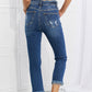RISEN Full Size Undone Chic Straight Leg Jeans