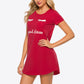 Animal Graphic Round Neck T-Shirt Dress