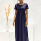 Short Sleeve Round Neck Maxi Dress