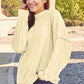 Basic Bae Full Size Ribbed Exposed Seam Mock Neck Knit Top