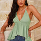 Ribbed Plunge Babydoll Cami