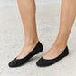 Forever Link Rhinestone Ballet Flats in Black