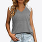 Spliced Lace Curved Hem Blouse
