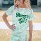 Girls Printed Letter Graphic Lounge Set