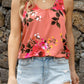 Floral Scoop Neck Tank Top