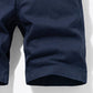 Belted Button and Zip Closure Shorts