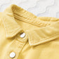 Distressed Fringe Trim Button Up Jacket