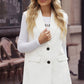 Longline Blazer Vest with Pockets