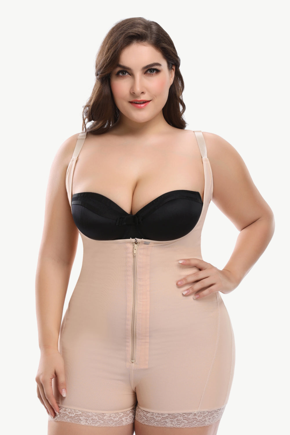 Full Size Under-Bust Adjustable Strap Shaping Bodysuit