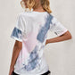 BE HAPPY Graphic Round Neck Tee