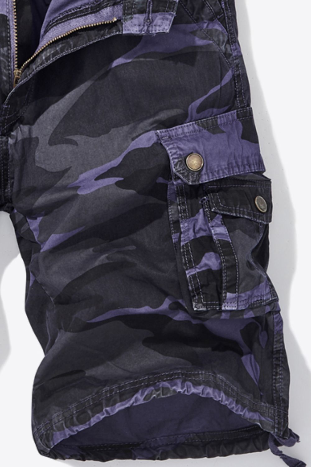 Camouflage Belted Cargo Shorts